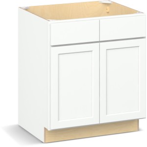 Reliabilt Parkstone II Reliabilt Parkstone II Brilliant White Sink Base Cabinet, 30-in with FF - 641573 | Lowe's Pro Supply